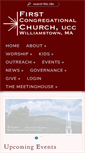 Mobile Screenshot of firstchurchwilliamstown.org